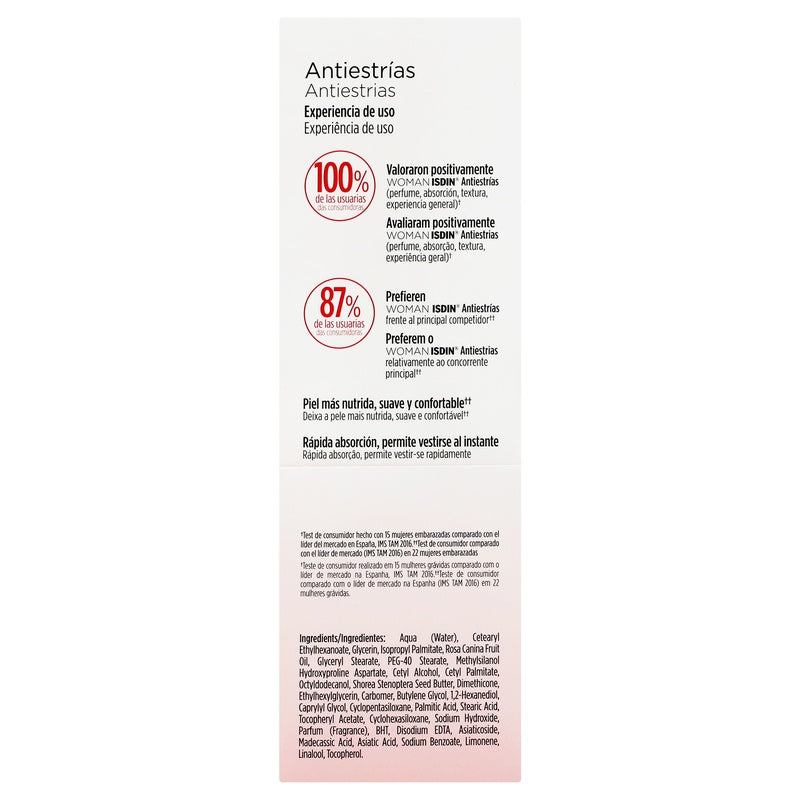 Isdin Woman Antiestrias 250 Ml 8429420141629 perfil 3