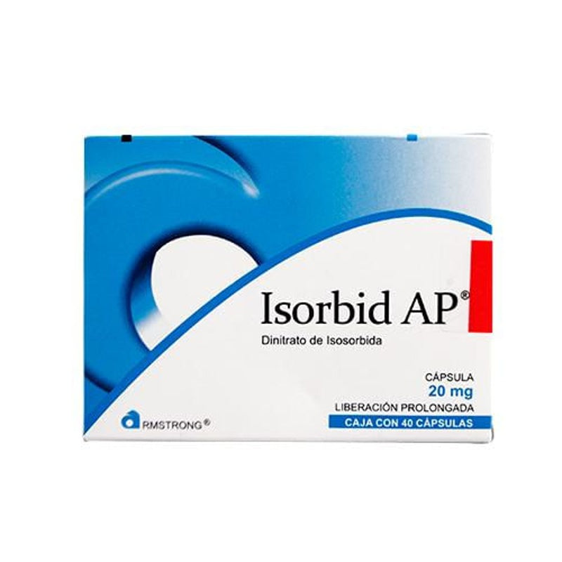 Isorbid Ap 20 Mg Con 40 Capsulas Liberación Prolongada