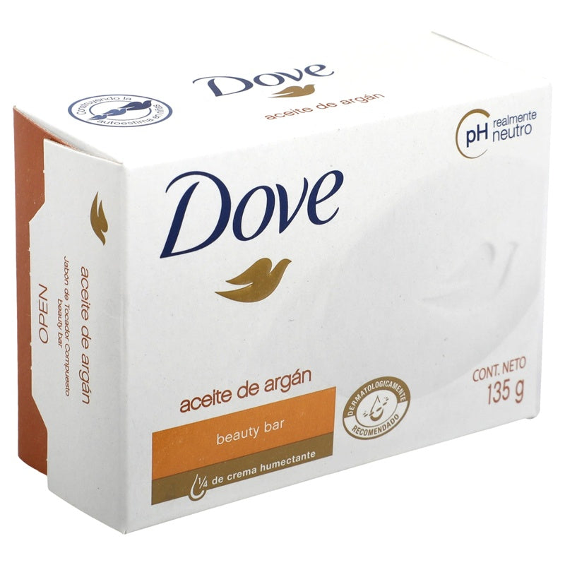 Jabón Dove Beauty Bar Aceita Argan 135 G perfil 2