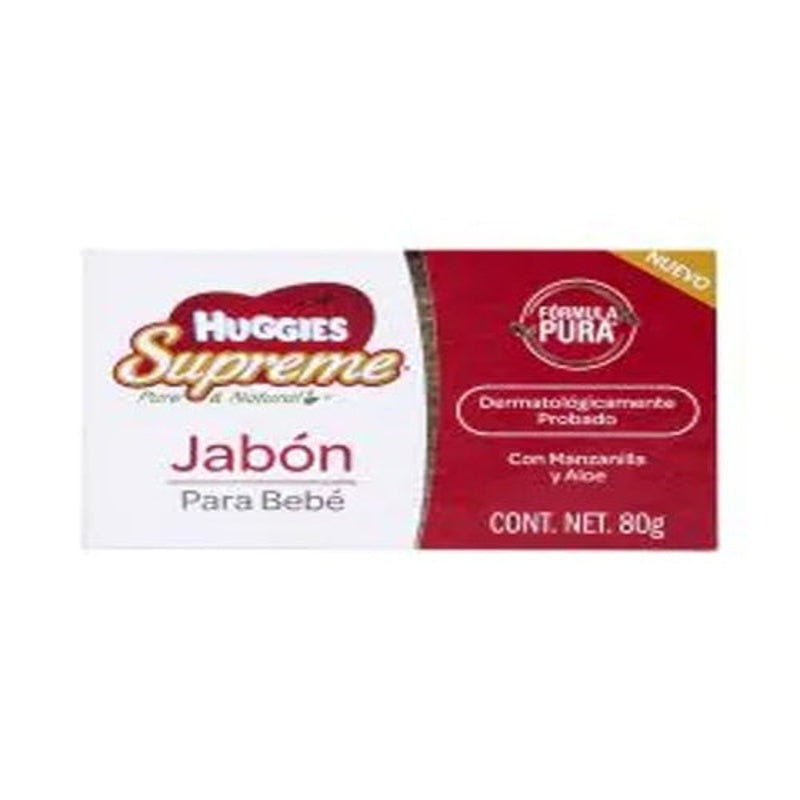 Jabón Huggies Supreme Manzanilla Aloe 80 Gr 7501943484238