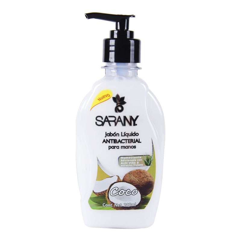 Jabon Liquido Antibacterial Sarany Coco 200 Ml 7502216129634 2