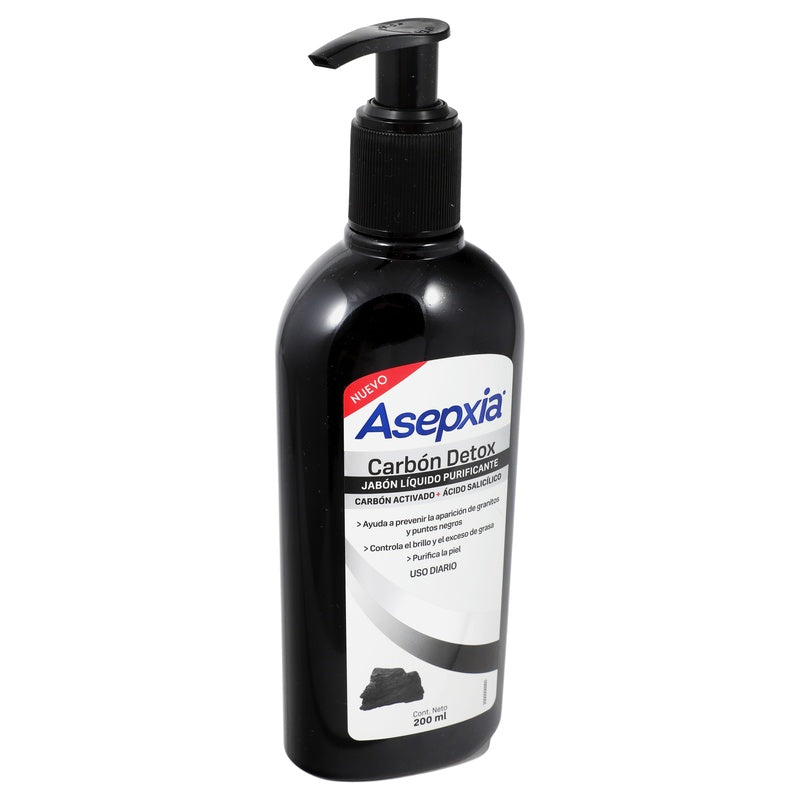 Jabón Liquido Asepxia Carb-Detox 200 Ml 7798140259442