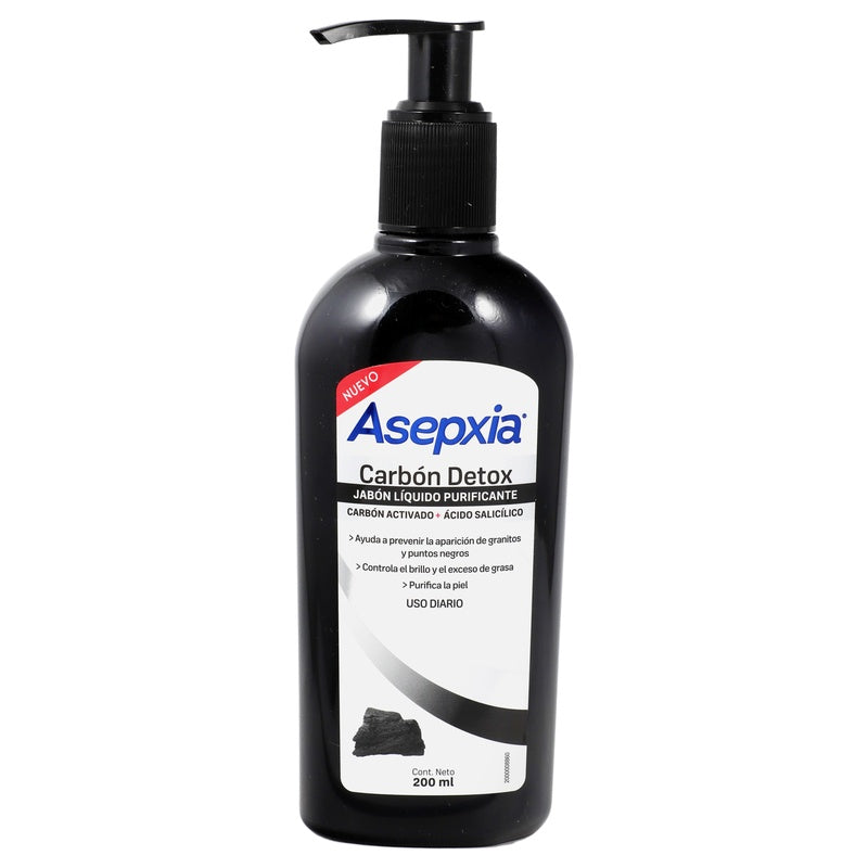 Jabón Liquido Asepxia Carb-Detox 200 Ml 7798140259442 perfil 2