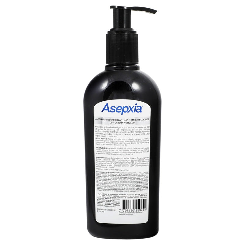 Jabón Liquido Asepxia Carb-Detox 200 Ml 7798140259442 perfil 4