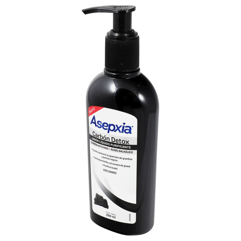 Jabón Liquido Asepxia Carb-Detox 200 Ml 7798140259442 perfil 7