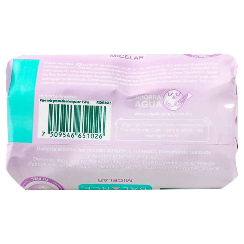 Jabón Palmolive N-Bal Agua Mic 150 G