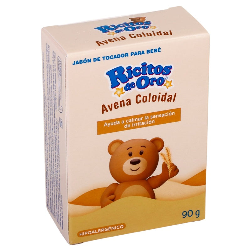 Jabón Ricitos De Oro Avena 90 G perfil 2