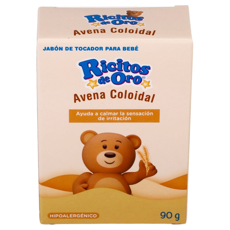 Jabón Ricitos De Oro Avena 90 G perfil 3