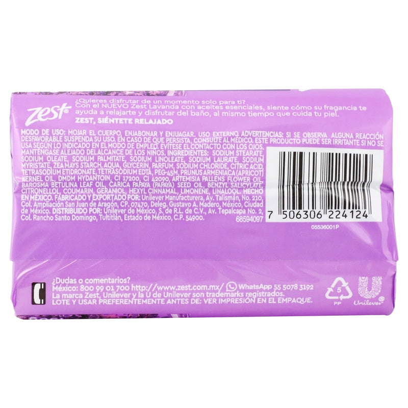 Jabón Zest Lavanda 150 G 7506306224124 perfil 5
