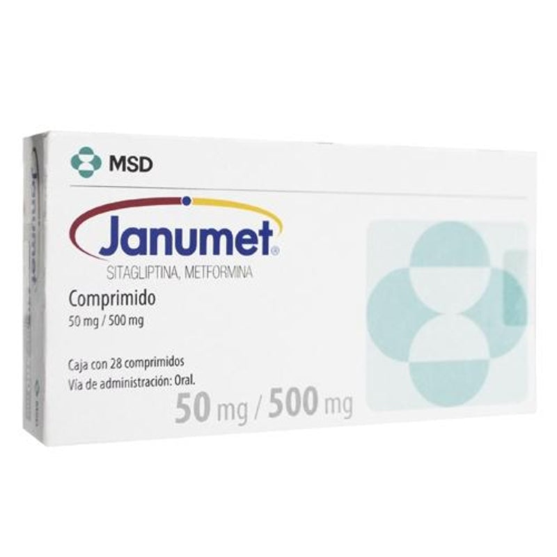 Janumet 50 / 500 Mg 28Comprimidos Rec