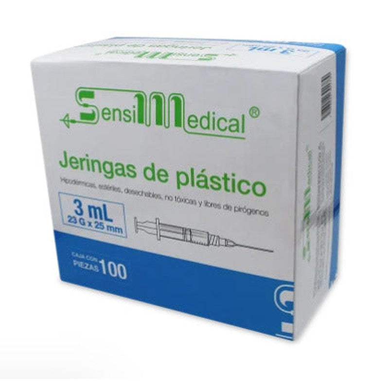 Jeringa Ambiderm 23 Gx25Mm 3 Ml Azul 100 Piezas 7502224246078 2