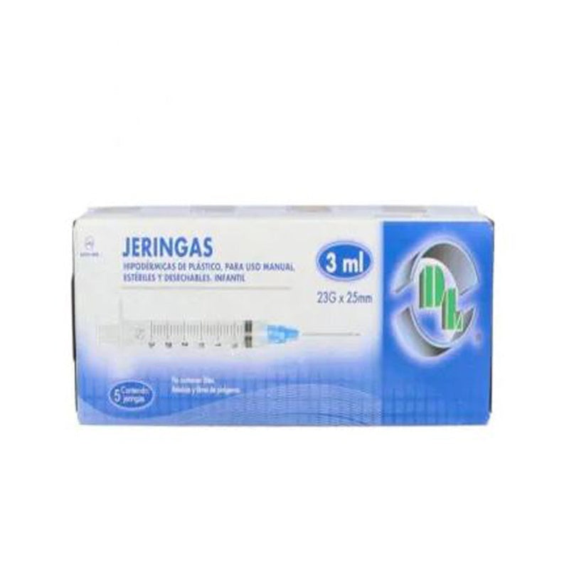 Jeringa Desch Dl 3 Ml 23X25 Piezas 5