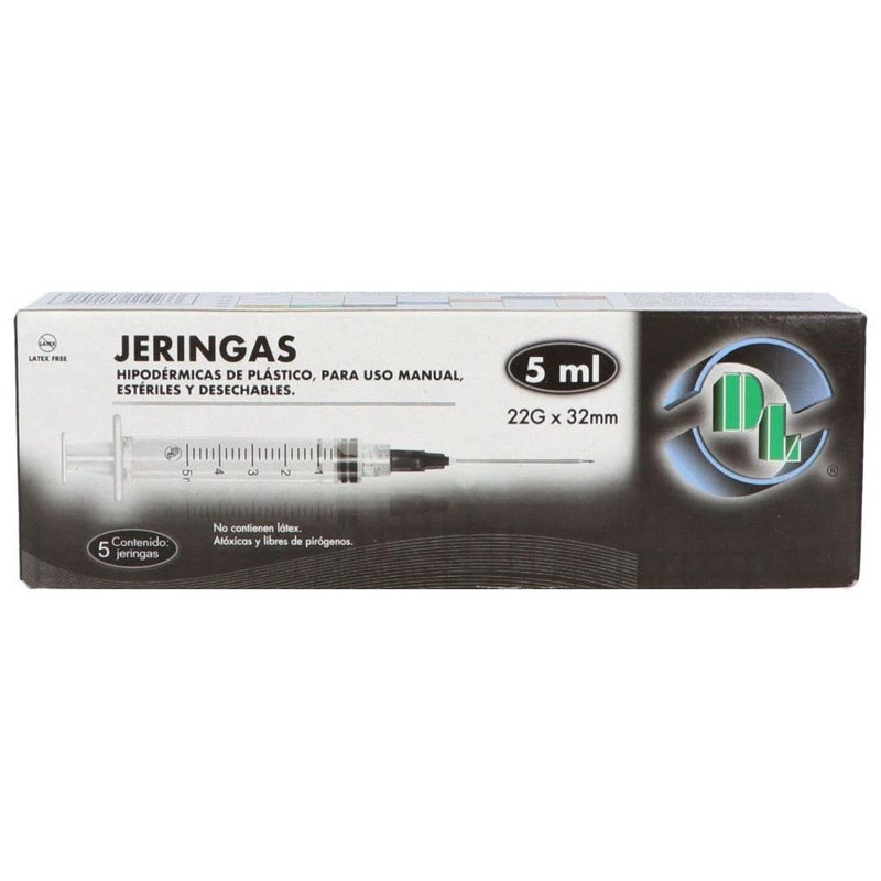 Jeringa Desch Dl 5 Ml 22X32 Piezas 5