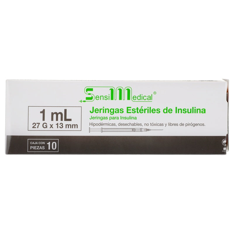 Jeringa Insulina 10 Jers 27X13Mm / 1 Ml 7506022305428 perfil 2