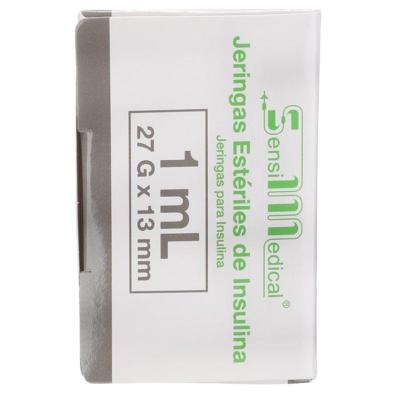 Jeringa Insulina 10 Jers 27X13Mm / 1 Ml 7506022305428 perfil 3