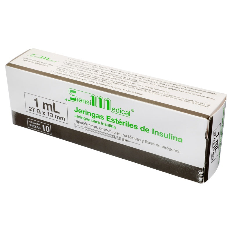 Jeringa Insulina 10 Jers 27X13Mm / 1 Ml 7506022305428 perfil 6