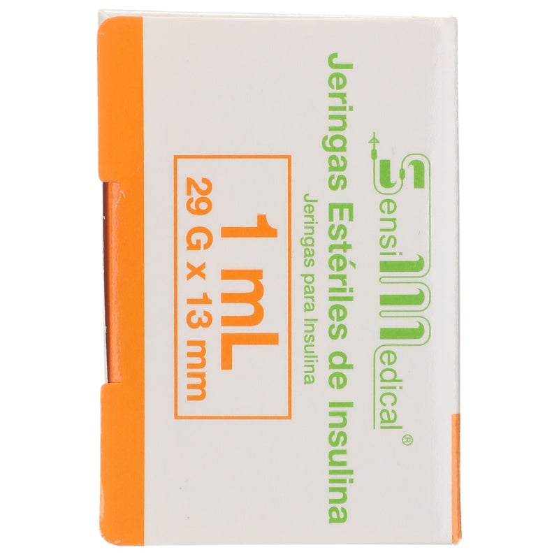 Jeringa Insulina 29X13Mm / 1 Mlsensimedical 10 Piezas 7506022306791 perfil 2