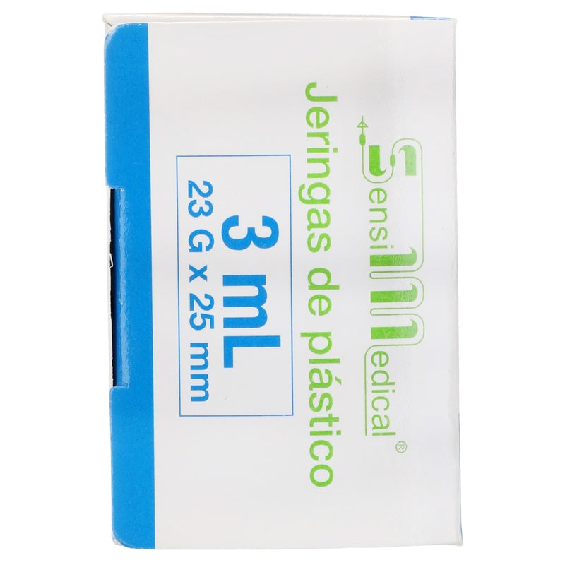 Jeringa Pediatrica 3 Ml Azul 23X25, 5 Piezas 7506022305480