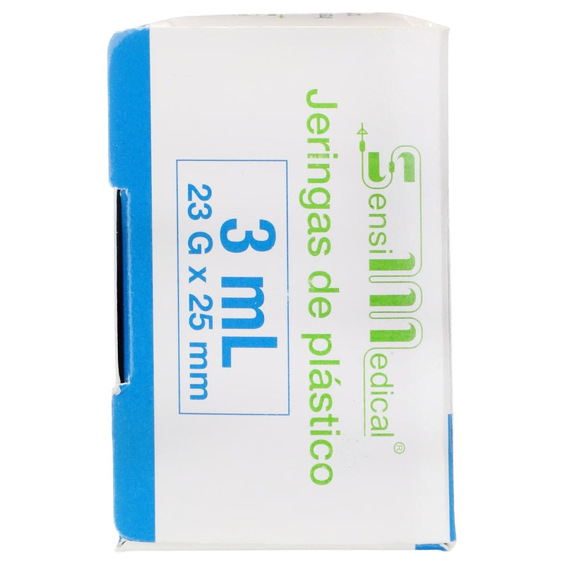 Jeringa Pediatrica 3 Ml Azul 23X25, 5 Piezas 7506022305480 perfil 4