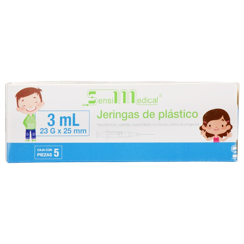 Jeringa Pediatrica 3 Ml Azul 23X25, 5 Piezas 7506022305480 perfil 6
