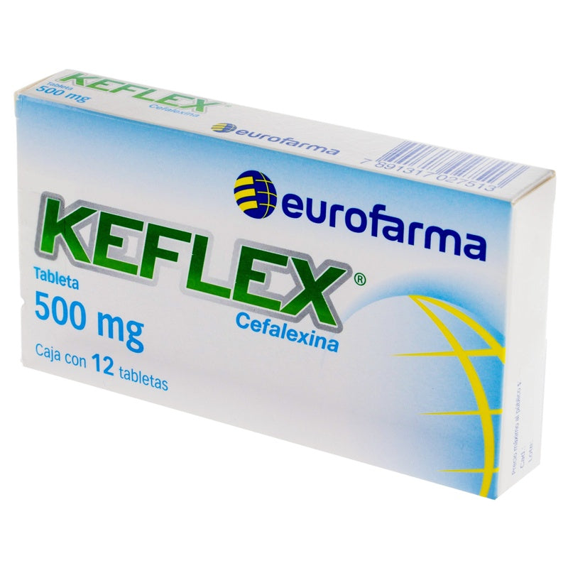 Keflex 500 Mg Con 12 Tabletas 7513