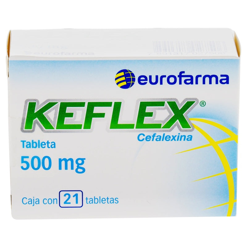 Keflex 500 Mg Con 21 Tabletas 7506
