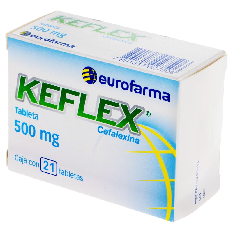 Keflex 500 Mg Con 21 Tabletas 7506