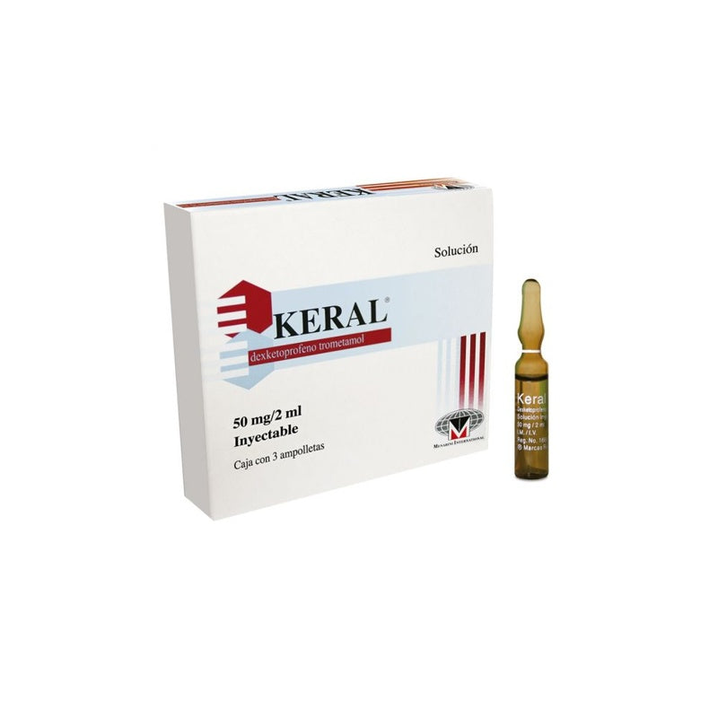 Keral 50 Mg / 2 Ml 2 Ml 3 Ampolletas