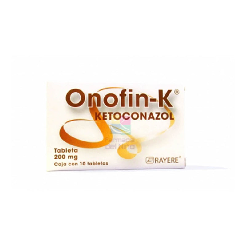 Ketoconazol 200 Mg Con 10 Tabletas Onofin K 7502003385540