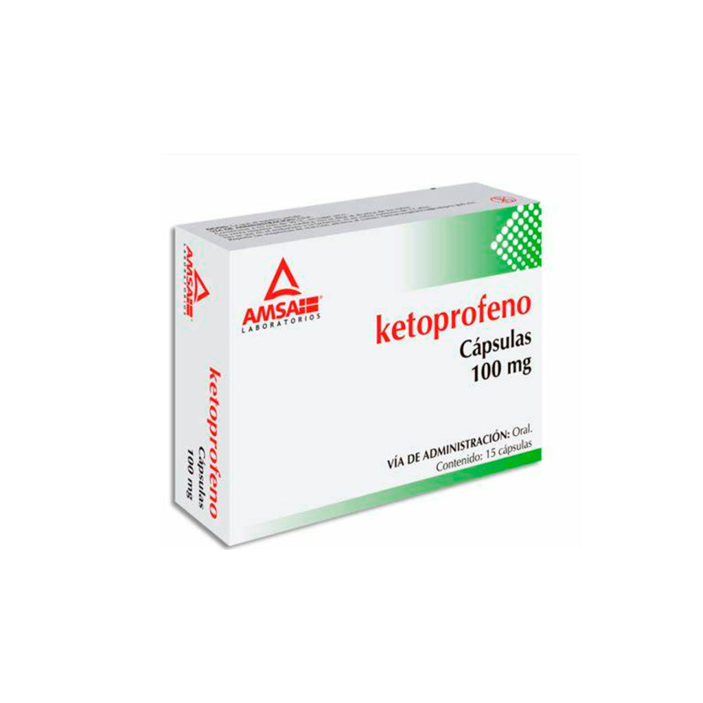 Ketoprofeno 100 Mg Con 15 Capsulas Amsa 7501349020979