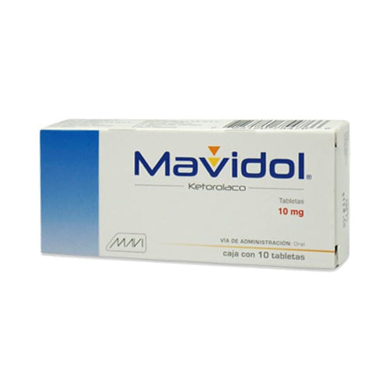 Ketorolaco 10 Mg Con 10 Tabletas Mavidol