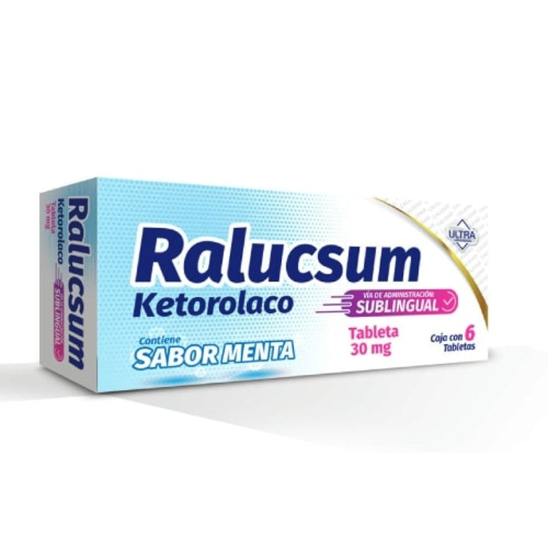 Ketorolaco 30 Mg Con 6 Tabletas Sub Mta Ralucsum