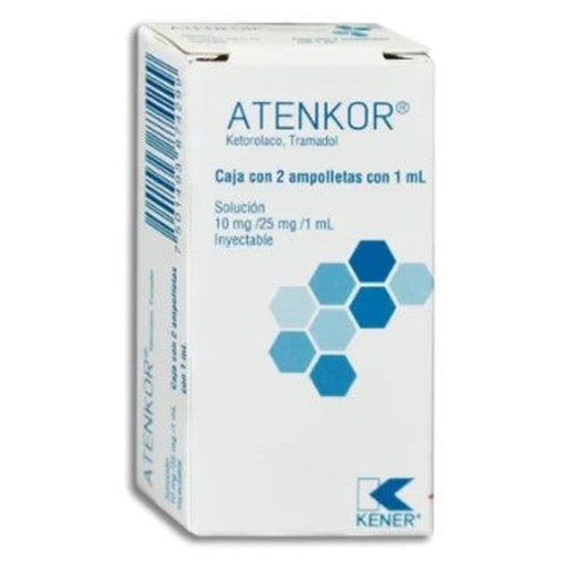 Ketorolaco  Tramadol 10  25 Mg  Ml 2 Ampulas Atenkor 7501493874299