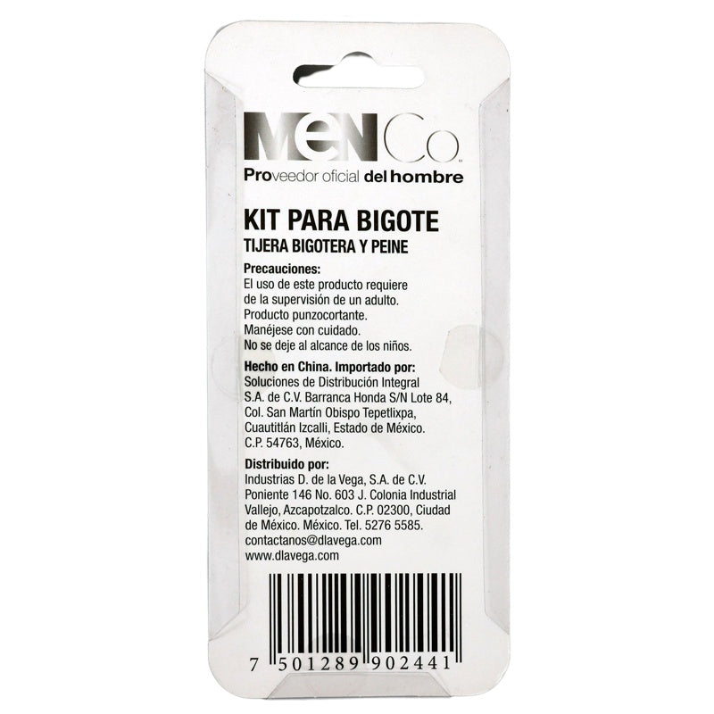 Kit Parabigote Men Co Ace Inox 2 Piezas perfil 2