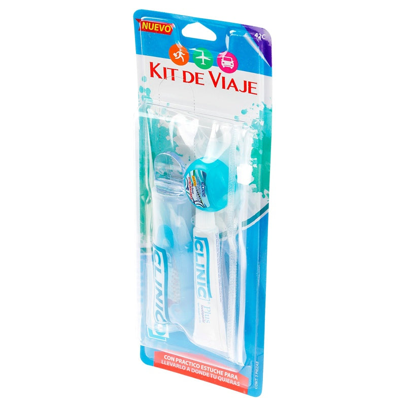 Kit Viaje Clinic Cepillo + Pasta + Hilo