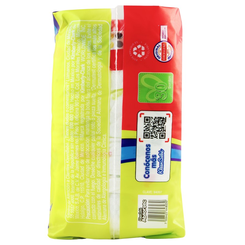 Kleenbebe Absorsec Mediano 16 Piezas 7506425648030 8