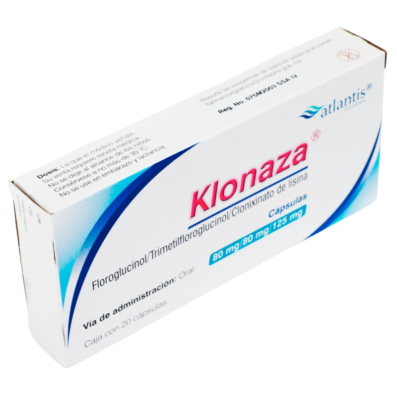 Klonaza 80 / 80 / 125 Mg Con 20 Capsulas 0029