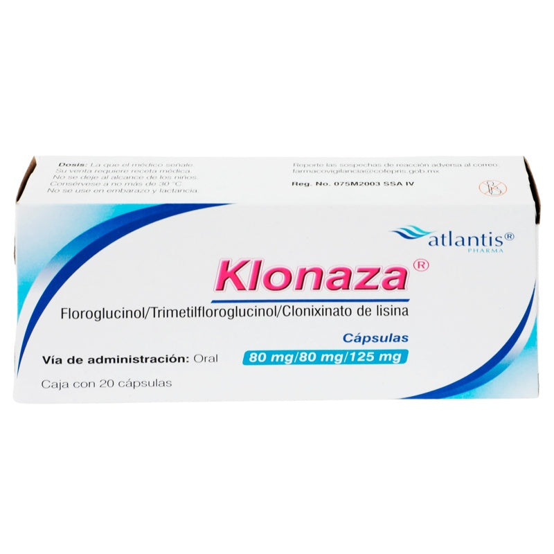Klonaza 80 / 80 / 125 Mg Con 20 Capsulas 0029