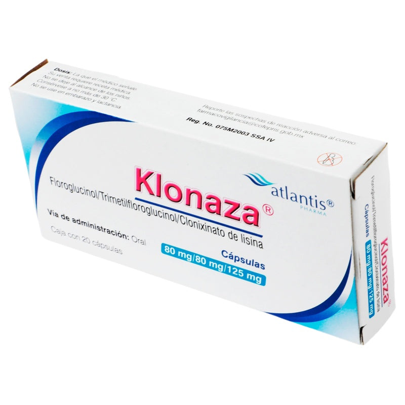 Klonaza 80 / 80 / 125 Mg Con 20 Capsulas 0029