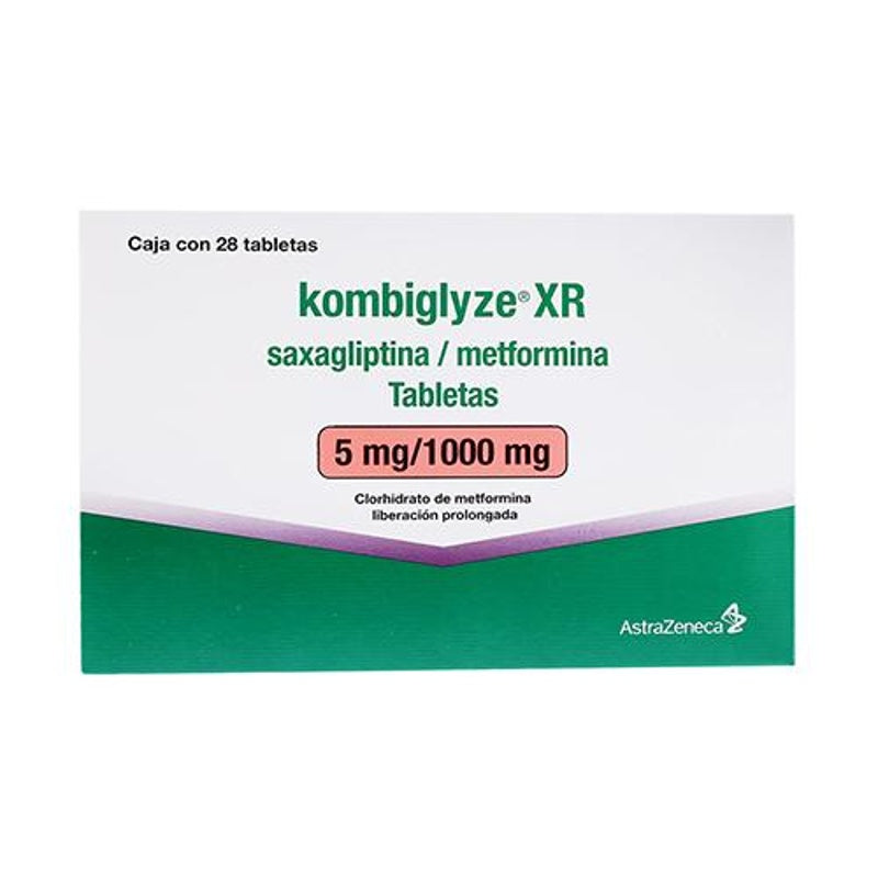 Kombiglize Xr 5 / 1000 Mg Con 28 Tabletas