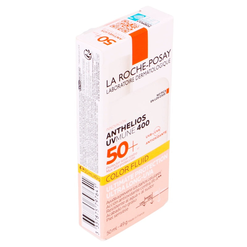 La Roche Bloqueador Solar Anthelios Uvmune 400Fps 50+Color Fluido 50 Ml