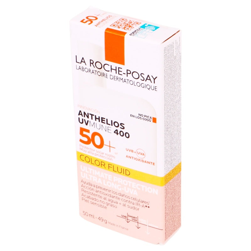 La Roche Bloqueador Solar Anthelios Uvmune 400Fps 50+Color Fluido 50 Ml