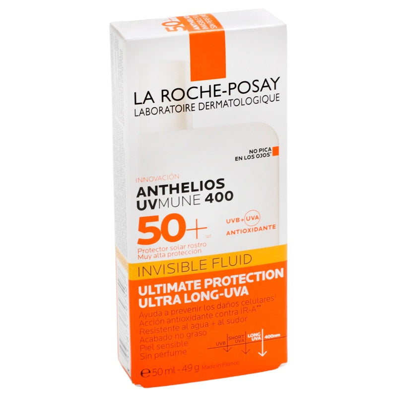 La Roche Bloqueador Solar Anthelios Uvmune 400Fps 50+ Invisible Fluido 50 Ml