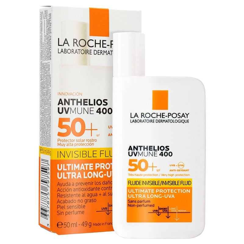 La Roche Bloqueador Solar Anthelios Uvmune 400Fps 50+ Invisible Fluido 50 Ml