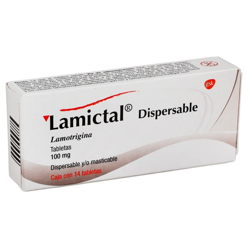 Lamictal 100 Mg Con 14 Tabletas Disper