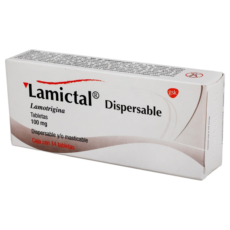 Lamictal 100 Mg Con 14 Tabletas Disper