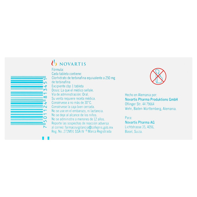 Lamisil 250 Mg Con 10 Comprimidos