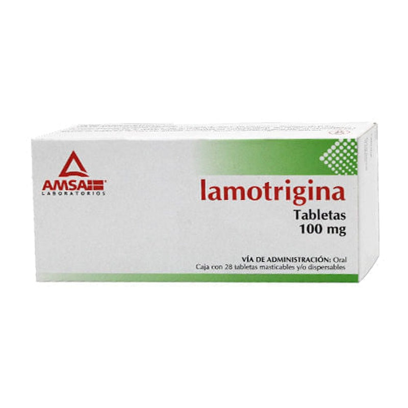 Lamotrigina 100 Mg Con 28 Tabletas Disp Amsa
