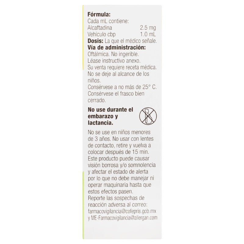 Lastacaft 2.5 Mg / Ml 3 Ml Naranja Gotas