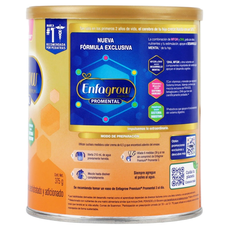 Leche Enfagrow 3 Premium 375 G Polvo